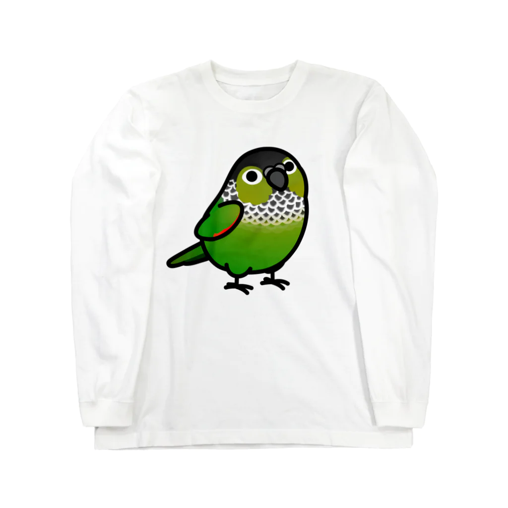 Cody the LovebirdのChubby Bird　ウロコインコ ロングスリーブTシャツ