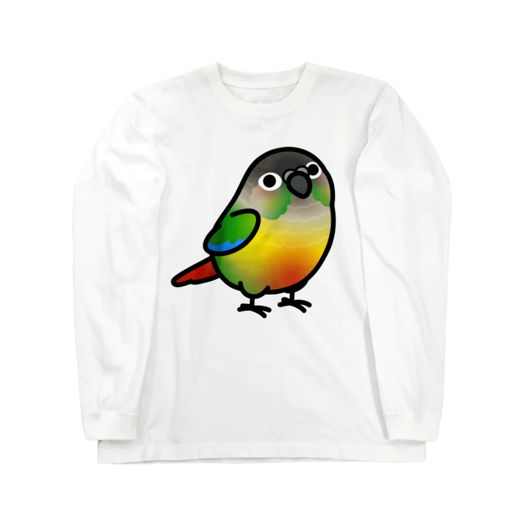 Cody the LovebirdのChubby Bird ウロコインコ ロングスリーブTシャツ