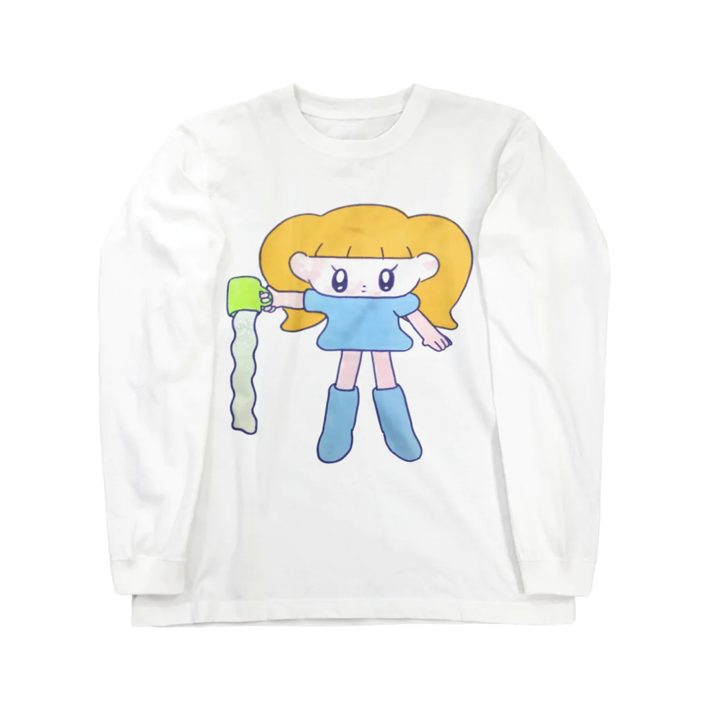 モニョチタポミチの牛乳きらい Long Sleeve T-Shirt