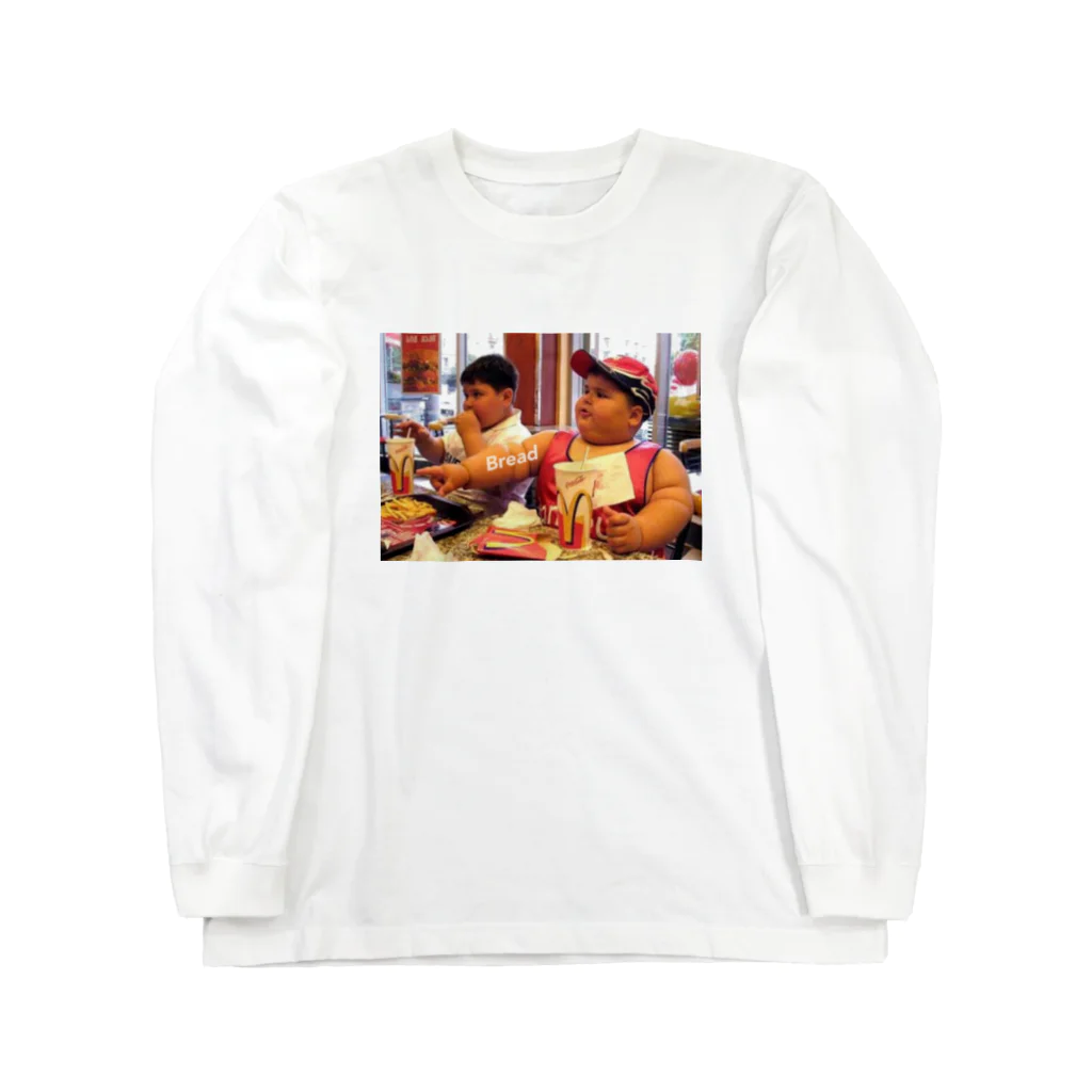 モモの食いしん坊 ロングスリーブTシャツ