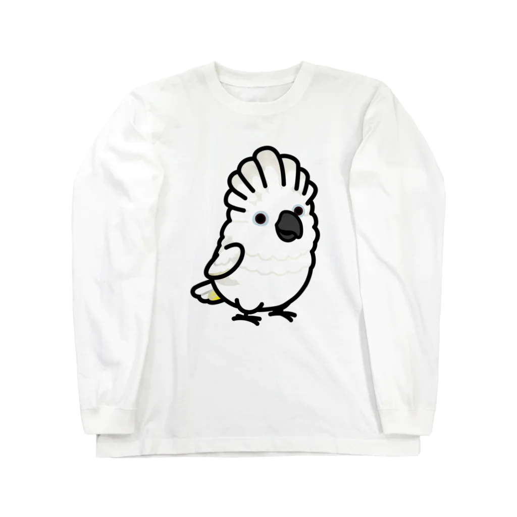 Cody the LovebirdのChubby Bird タイハクオウム ロングスリーブTシャツ