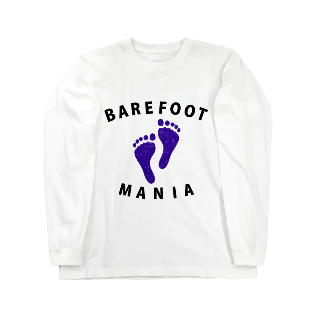 NIKORASU GOのマラソンランナー専用デザイン「ベアフットマニア」 Long Sleeve T-Shirt