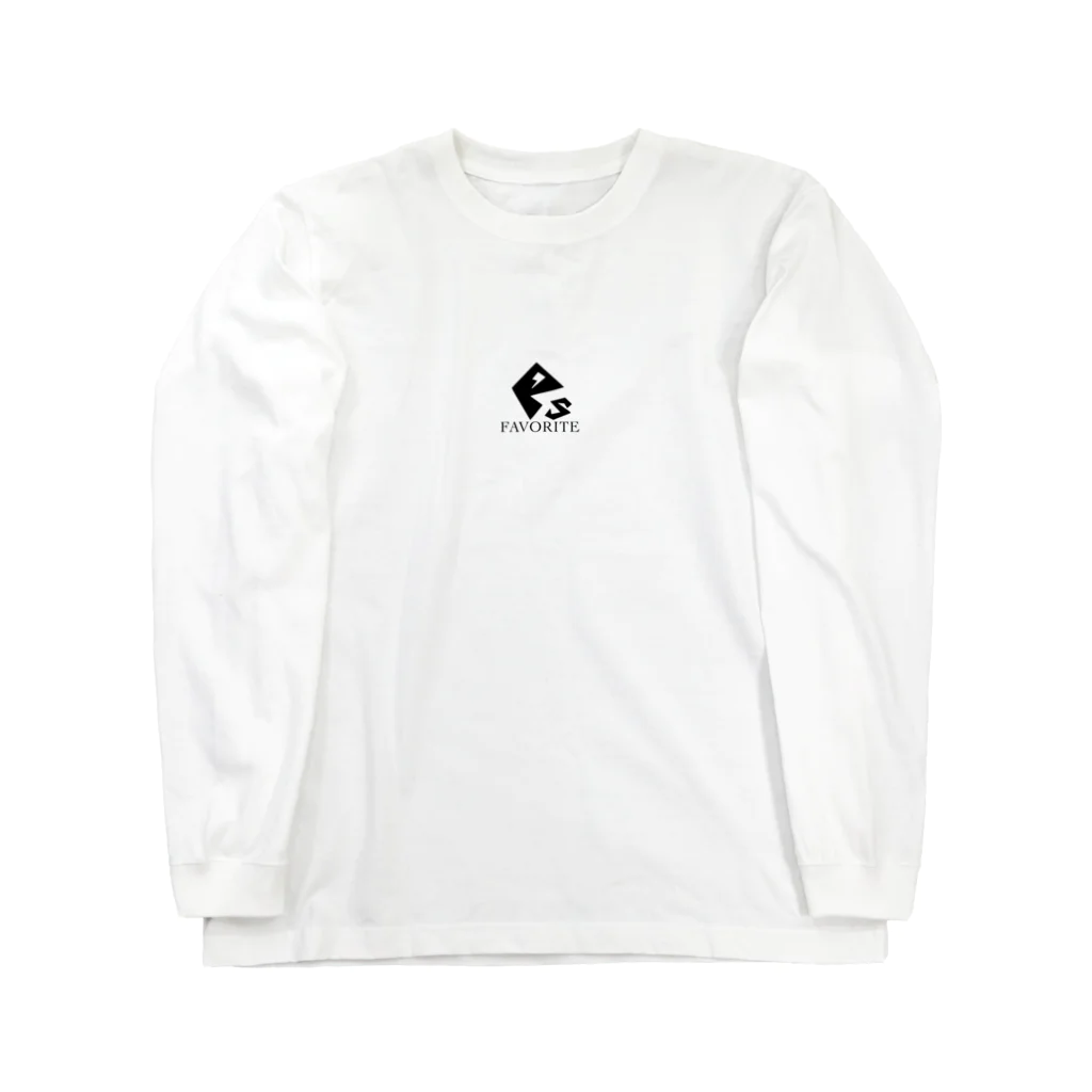 P’s FavoriteのP’sFavoriteロゴ(black) Long Sleeve T-Shirt
