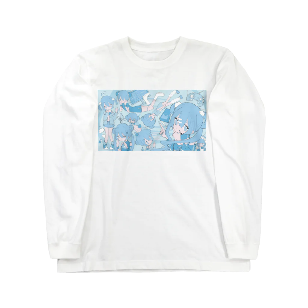 てんちゃんのふわふわショップ💭のmorning lie ロングスリーブTシャツ