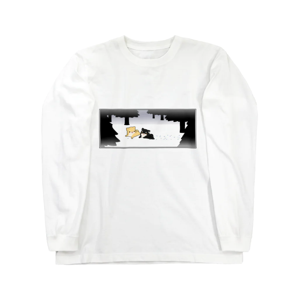 ももくらげ＊miroirLimiteの雪の中追いかけっこ Long Sleeve T-Shirt