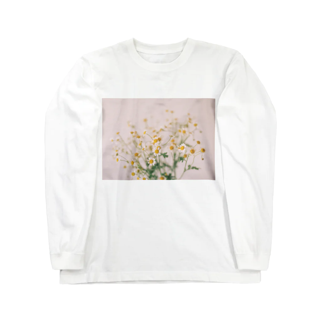 Kensuke Hosoyaの白いマーガレット Long Sleeve T-Shirt