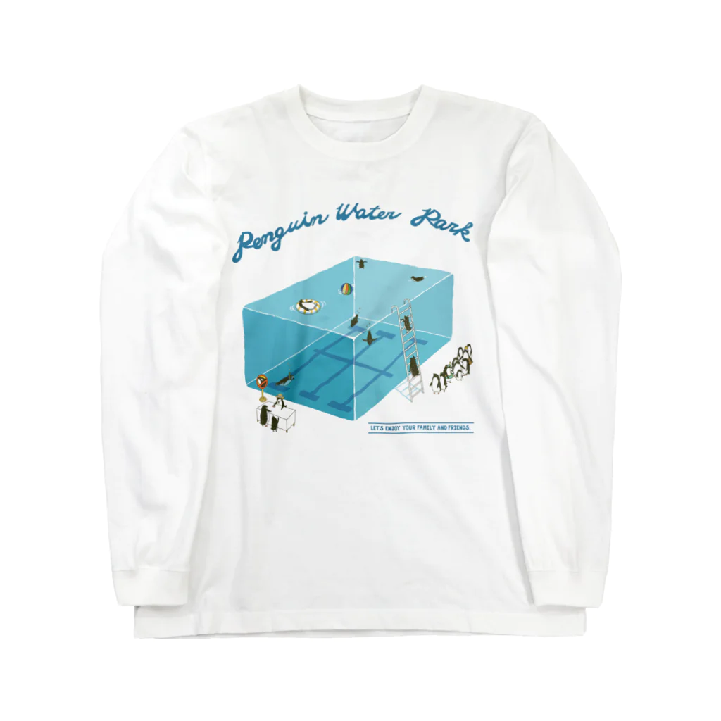 ムクのペンギンプールへようこそ！ Long Sleeve T-Shirt