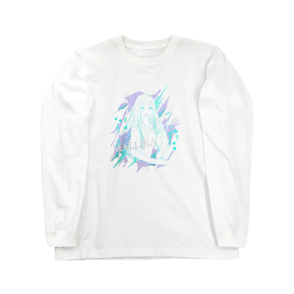 MALLIKA-ヴァイオリンと歌うSHOP-のMALLIKAオリジナルイラスト Long Sleeve T-Shirt