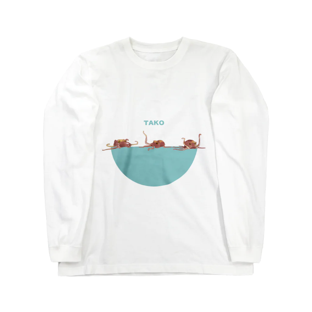 シマ・シンヤのemotional_tako ロングスリーブTシャツ