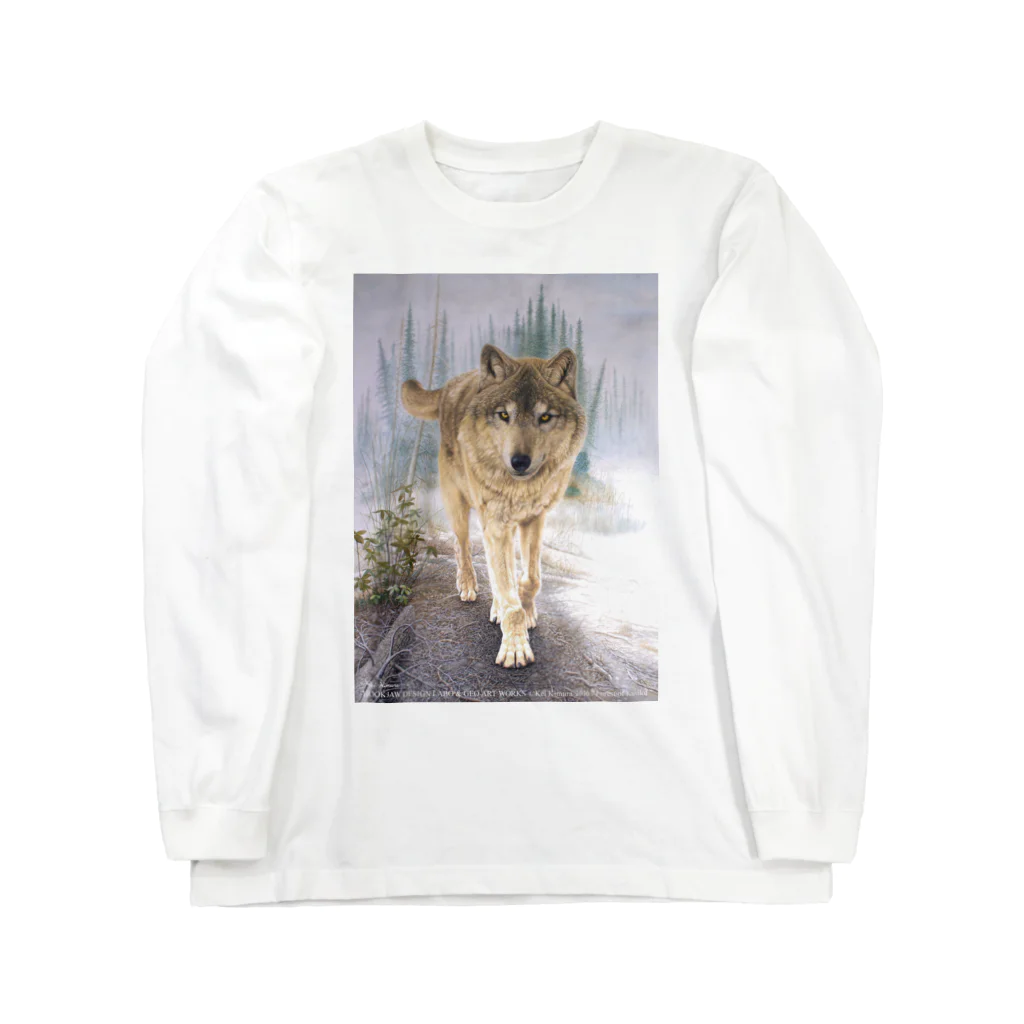 アラスカ野生動物画家きむらけいのF​o​r​e​s​t​ ​o​f​ ​K​a​s​i​l​o​f  Long Sleeve T-Shirt