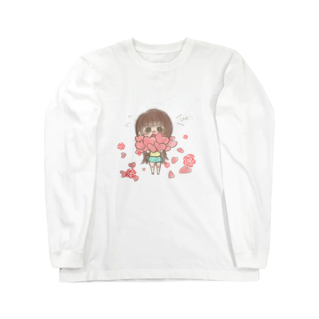 佳谷。のバラと女の子 Long Sleeve T-Shirt