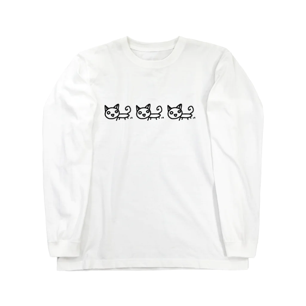 のほほん屋のにゃーたちゃん Long Sleeve T-Shirt