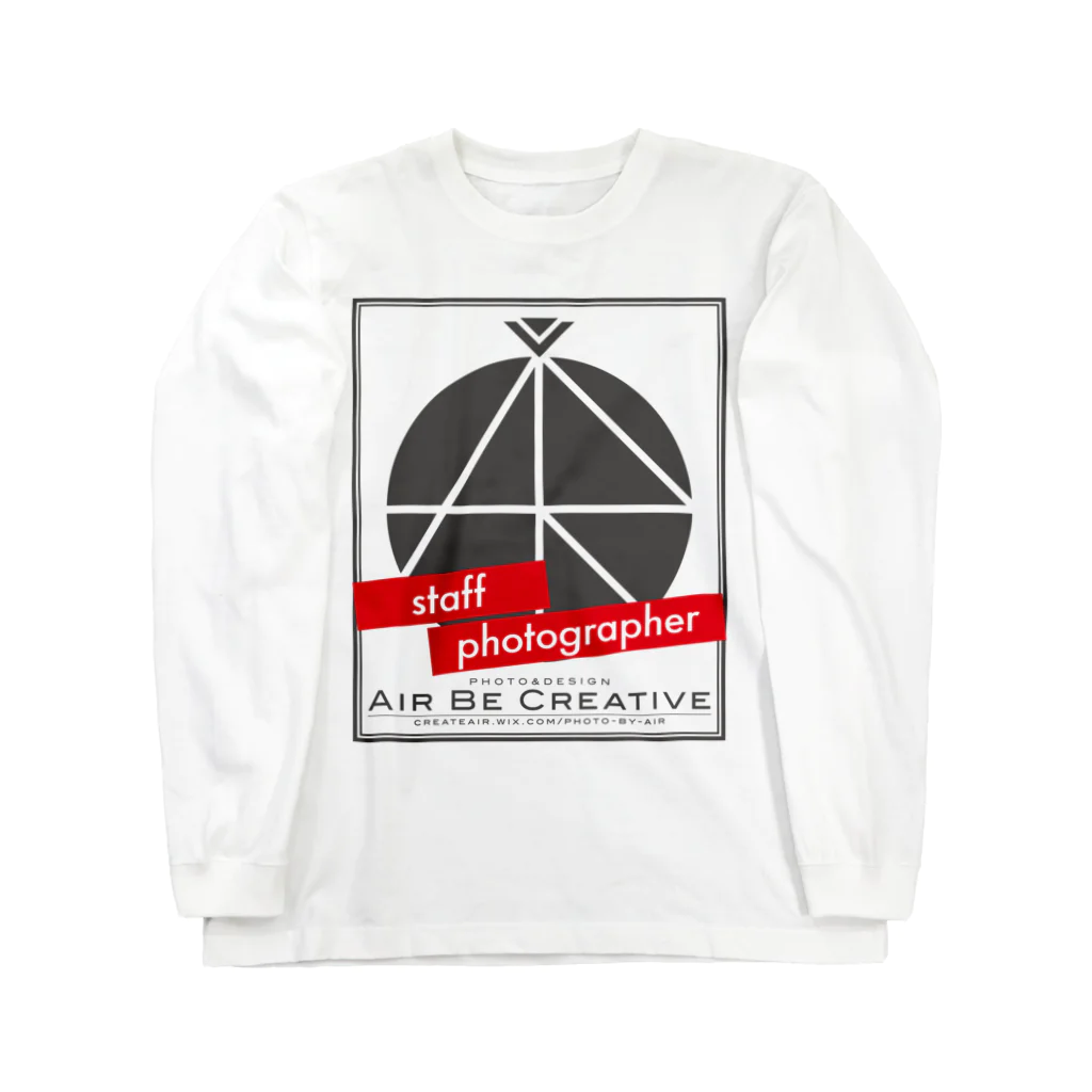 空気椅子のABC「staff photographer」ロゴ Long Sleeve T-Shirt