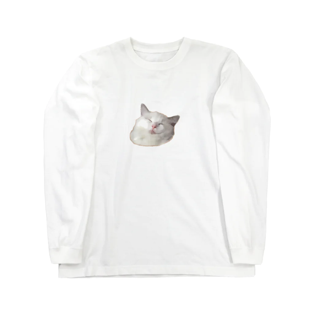 Yoctosec.DesignのYoctosec 悟り猫 Long Sleeve T-Shirt