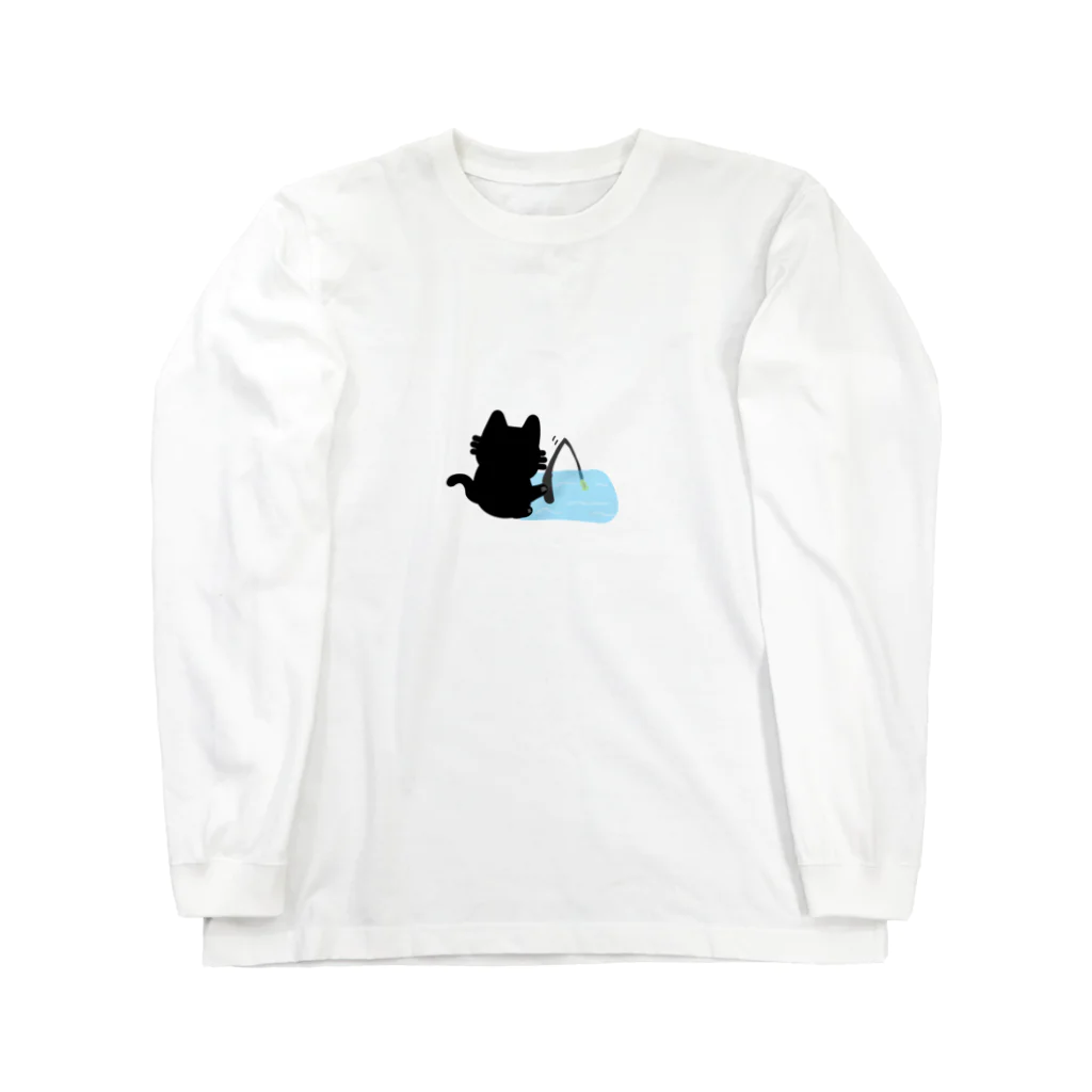 たまねこの釣り猫 Long Sleeve T-Shirt