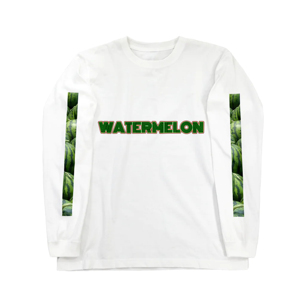 くまくま農園のWATERMELON Long Sleeve T-Shirt