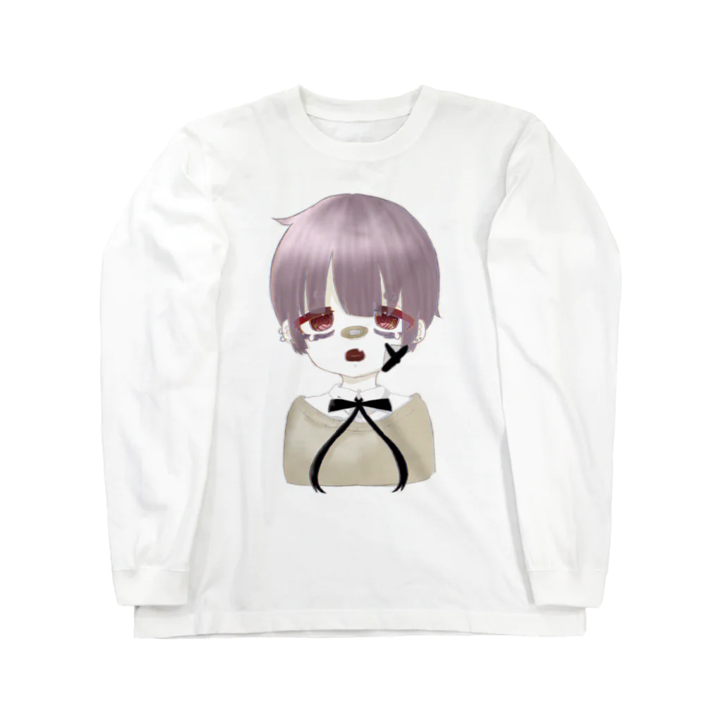 つけ麺食べたいのりぼんくん。 Long Sleeve T-Shirt