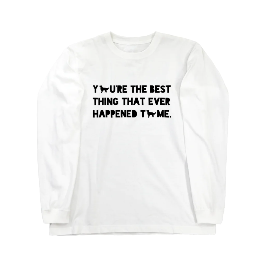 onehappinessのフラットコーテッドレトリバー Long Sleeve T-Shirt
