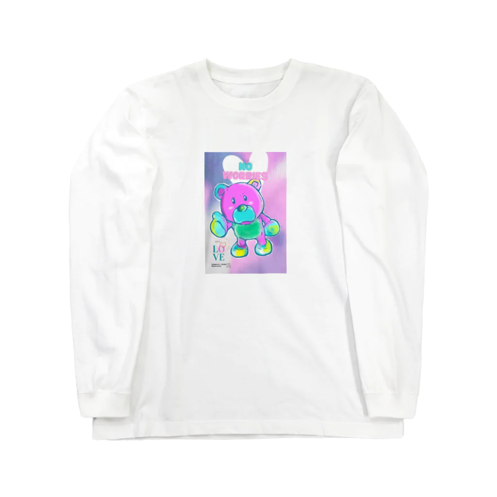 TOMMY★☆ZAWA　ILLUSTRATIONのだいじょうぶ。くま。カラー。 Long Sleeve T-Shirt