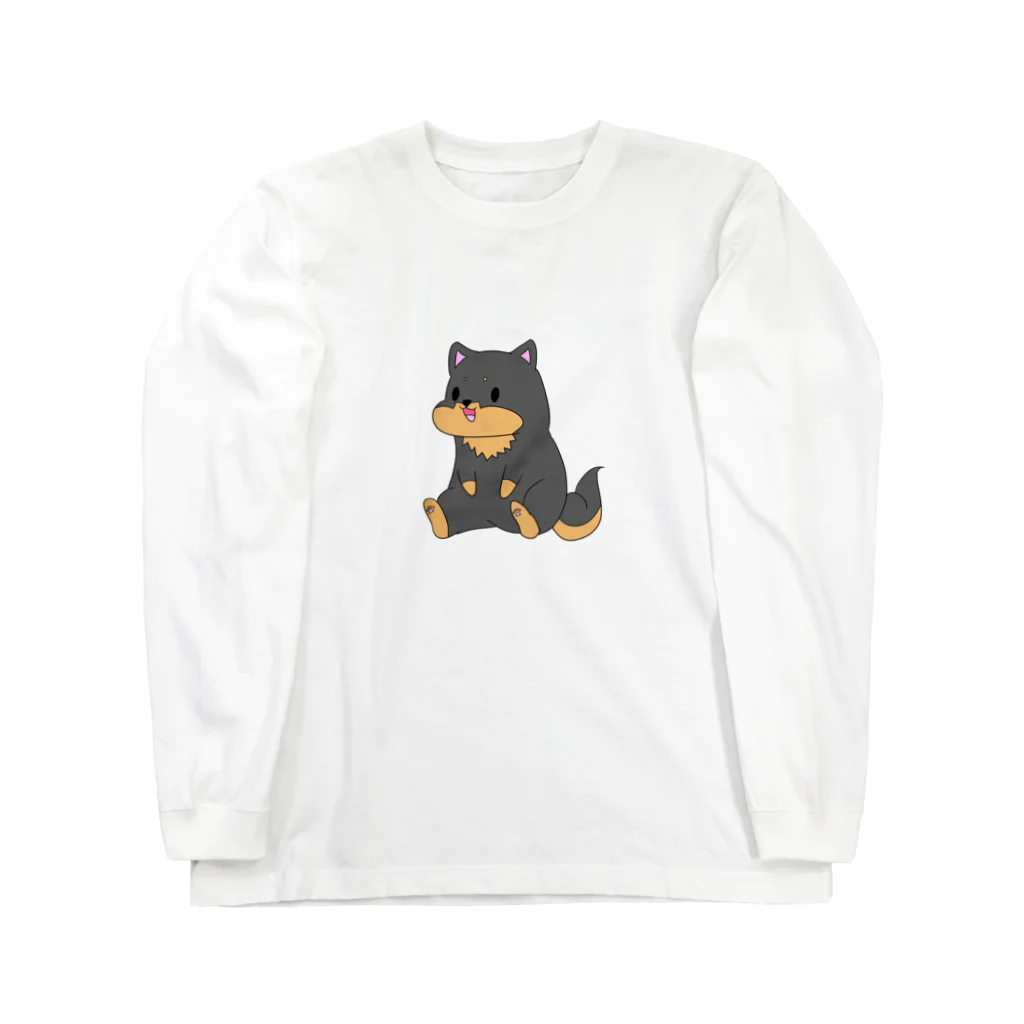 kurosiba0520のちょこんとおすわり黒柴 Long Sleeve T-Shirt