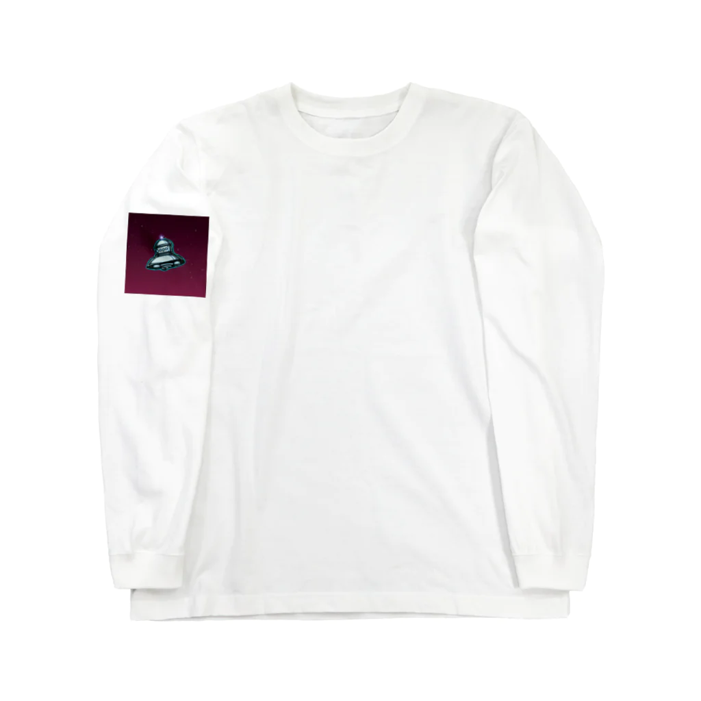 あおいろきつねのホントは窓4つな金星の円盤 Long Sleeve T-Shirt