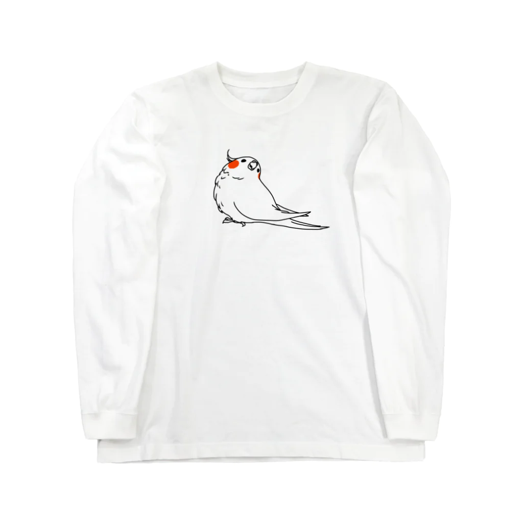 one-naacoのふり返りツートーンオカメインコ Long Sleeve T-Shirt