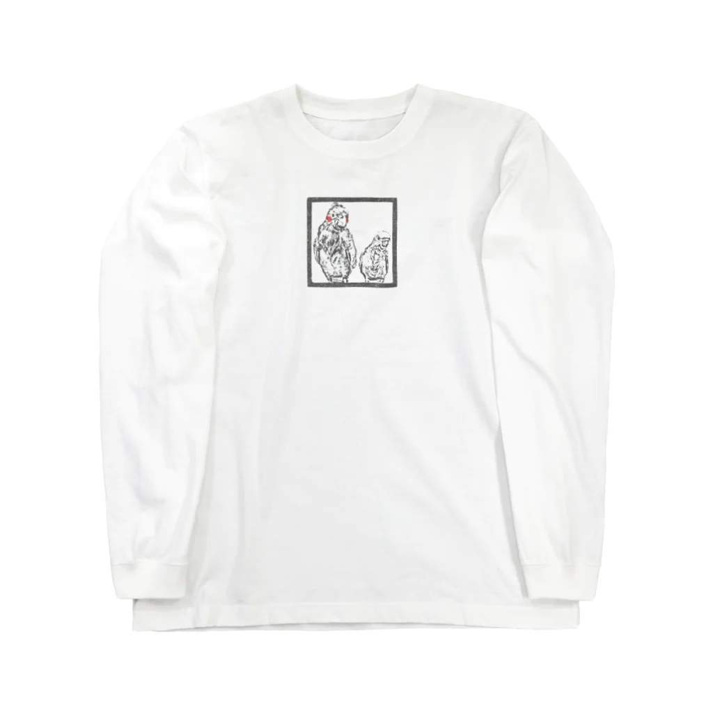 salliyのオカメくんとセキセイくん Long Sleeve T-Shirt