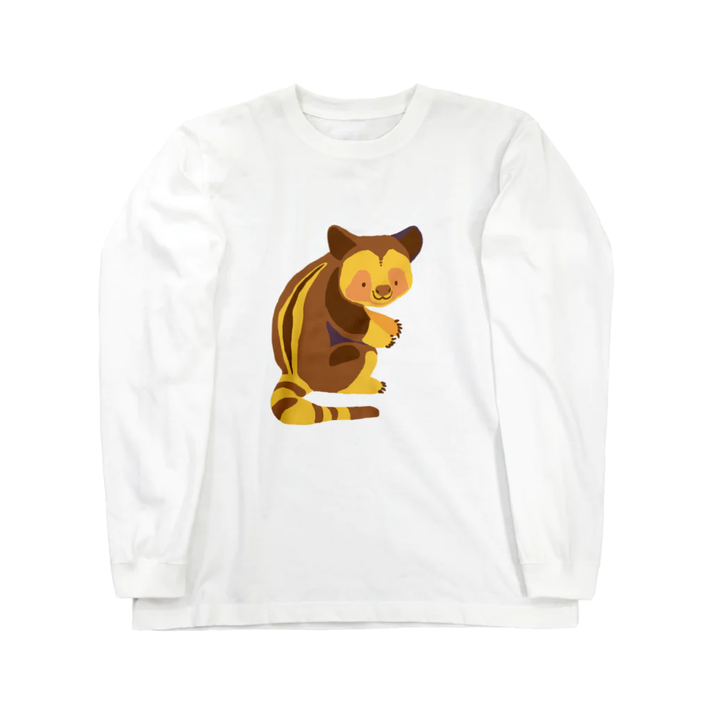 ちゃこぺん（SUZURI店）のセスジキノボリカンガルー Long Sleeve T-Shirt