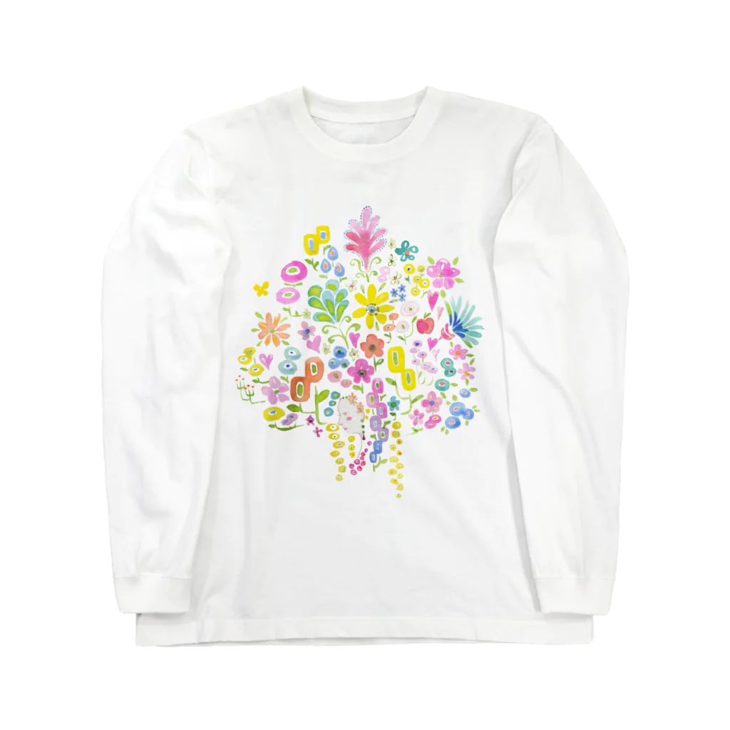 tetote ai design hut ～森の中のデザイン制作所～の花ごころ　恋ごころ Long Sleeve T-Shirt