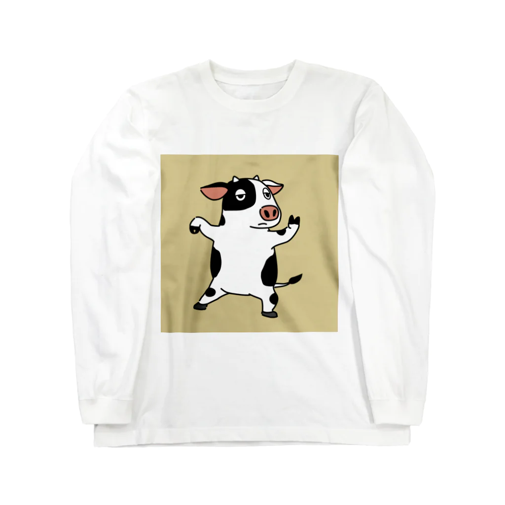 bull-worksの牛くんの太極拳　A Long Sleeve T-Shirt