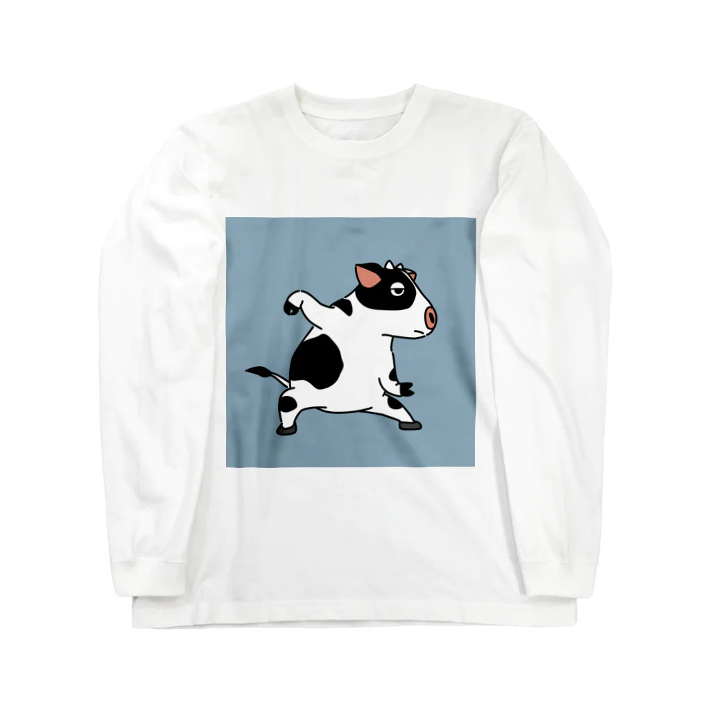 bull-worksの牛くんの太極拳　B Long Sleeve T-Shirt