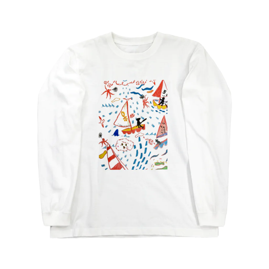 wan_no_e01のPOPO WAVE SWEAT ロングスリーブTシャツ