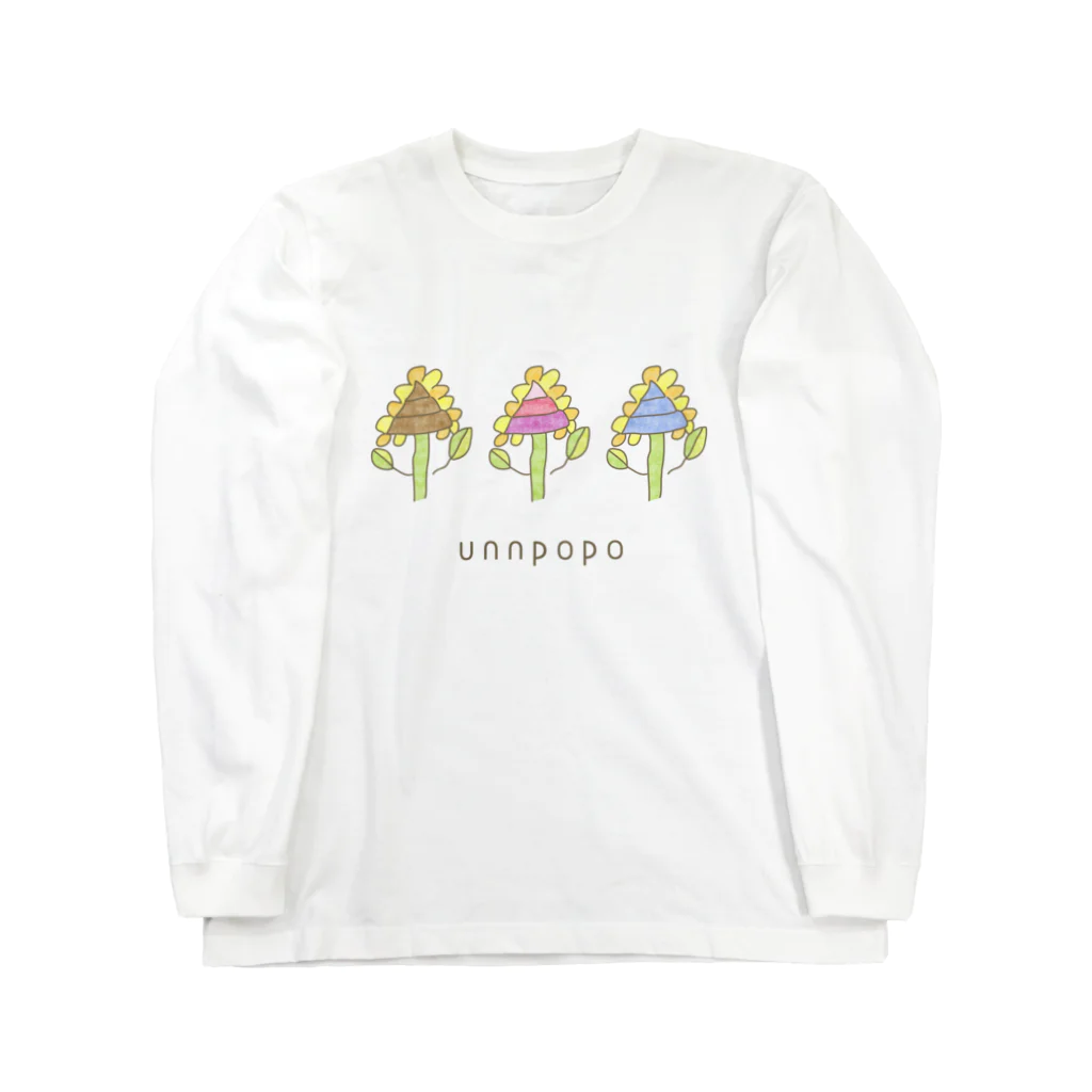 bonnnun ﾎﾞﾝﾇﾝのunnpopo ｳﾝﾎﾟﾎﾟ ロングスリーブTシャツ