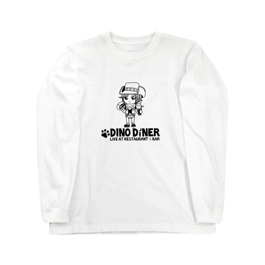 DINO DINERのアケミちゃんロゴ ロングスリーブTシャツ