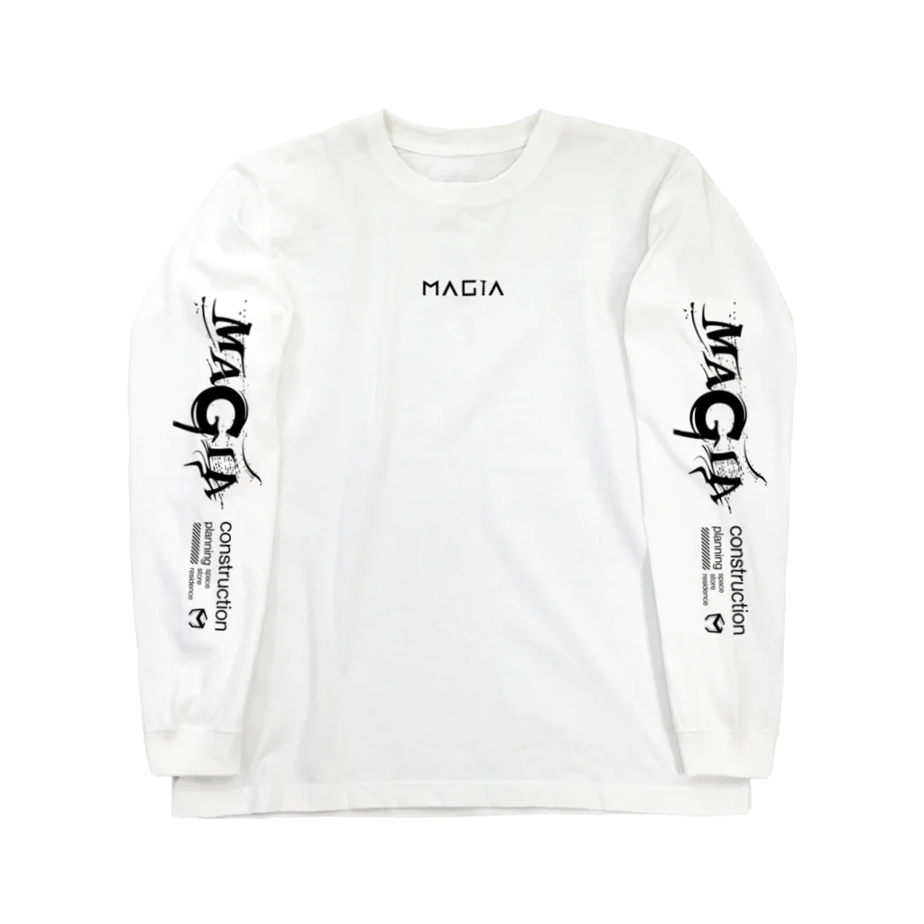 UG001 / Apparel lineのMAGIA wood wave logo Long Sleeve T-Shirt