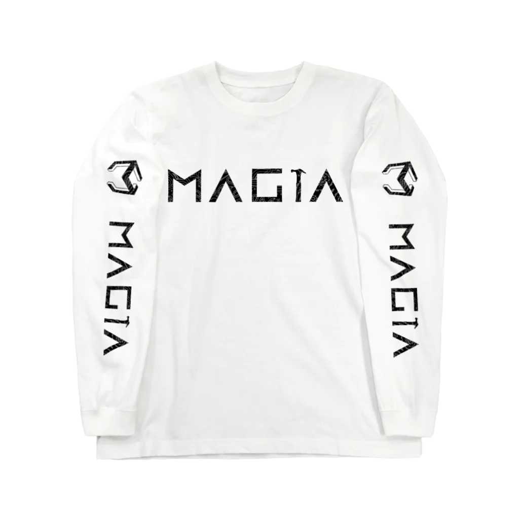 UG001 / Apparel lineのMAGIA longT ペイズリー/ブラック ロングスリーブTシャツ