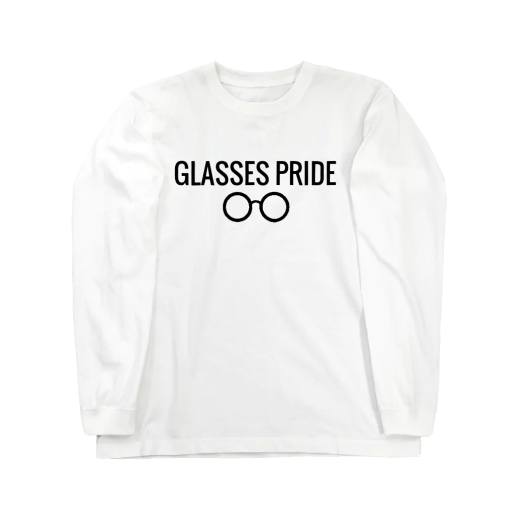 Gokiboの白GLASSES PRIDE ロングスリーブTシャツ