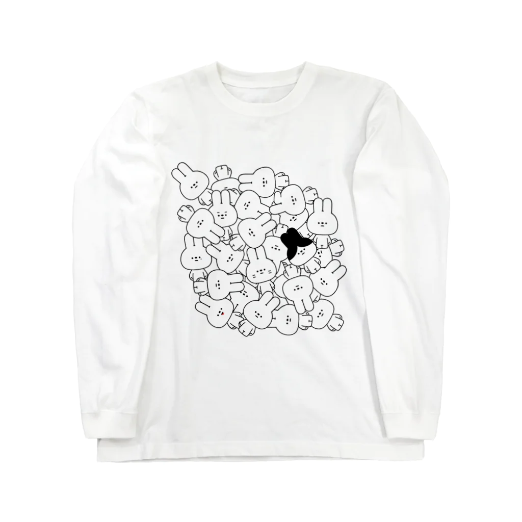 こつｗのおみせの量産うさぎ 量産 Long Sleeve T-Shirt