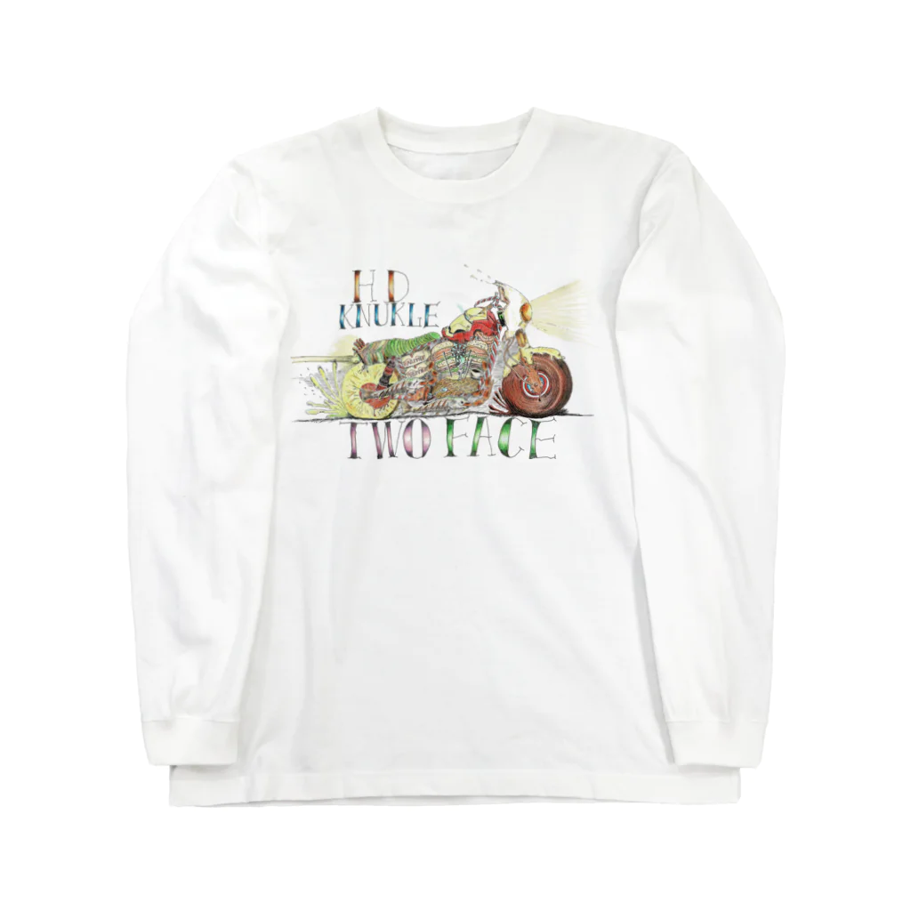 foodies - フーディーズのtwo face  Long Sleeve T-Shirt