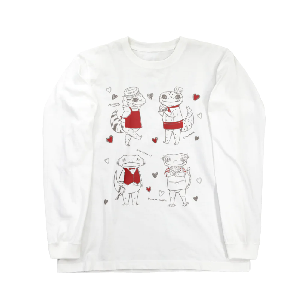 MIKAERUの爬虫類のお菓子屋さん Long Sleeve T-Shirt