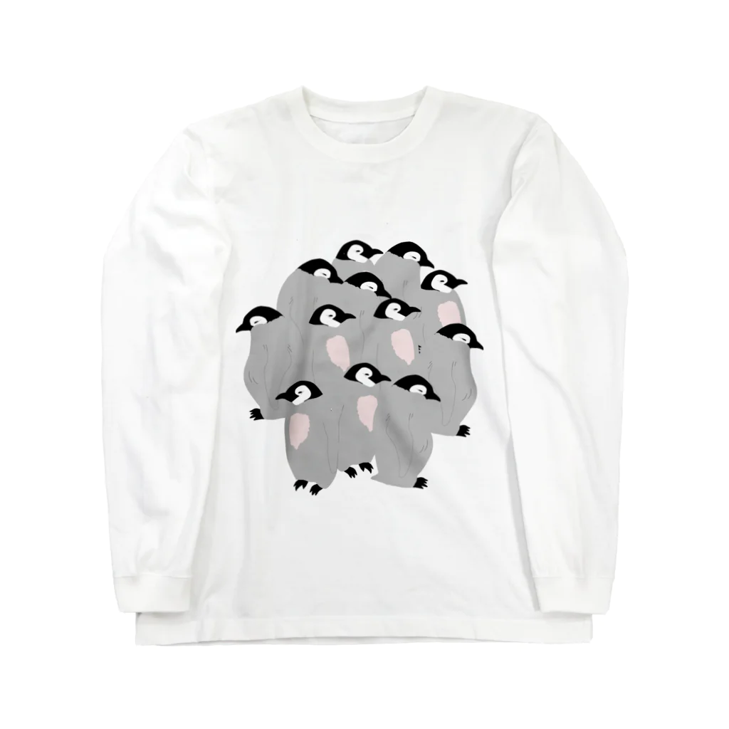 PGcafe-ペンギンカフェ-の集合ヒナペンギン Long Sleeve T-Shirt