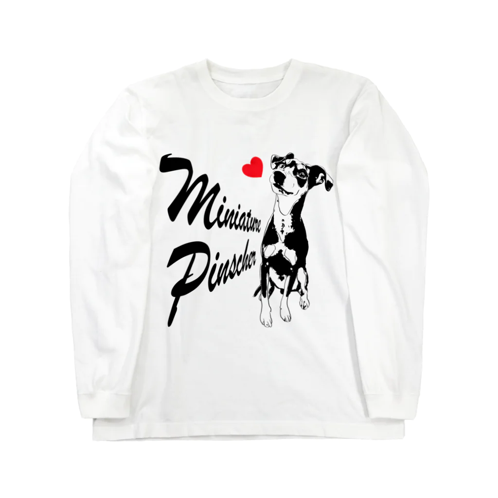 ミニピン クラブ minipin clubのミニピンLOVE♪ Long Sleeve T-Shirt