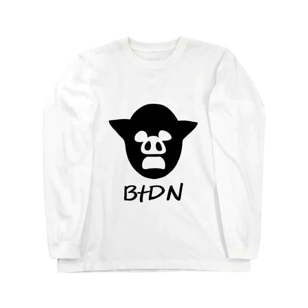 ぶた丼2017の解像度１００億倍BtDNロゴ Long Sleeve T-Shirt