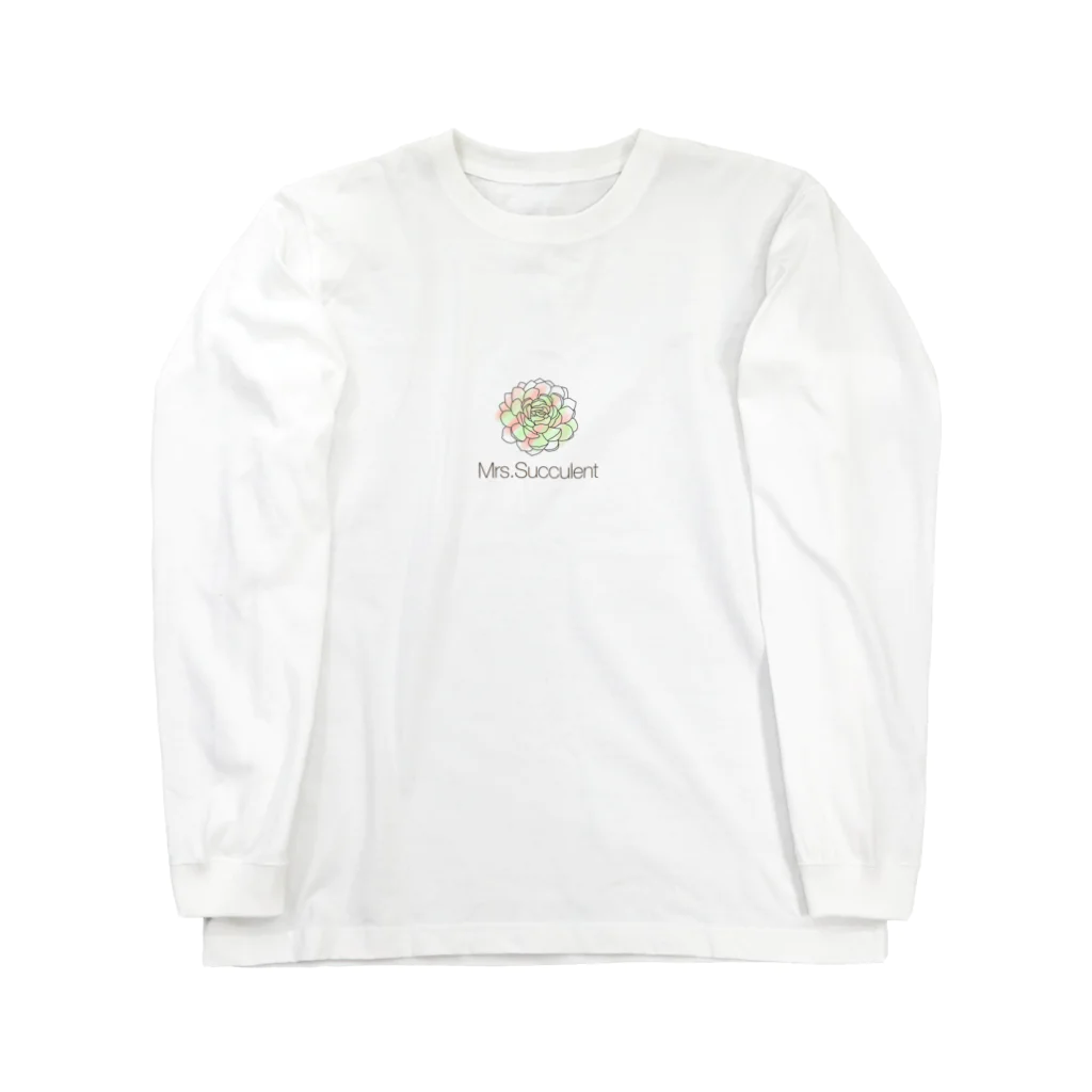 Mrs.Succulentのミセスサキュレントロゴ2 Long Sleeve T-Shirt