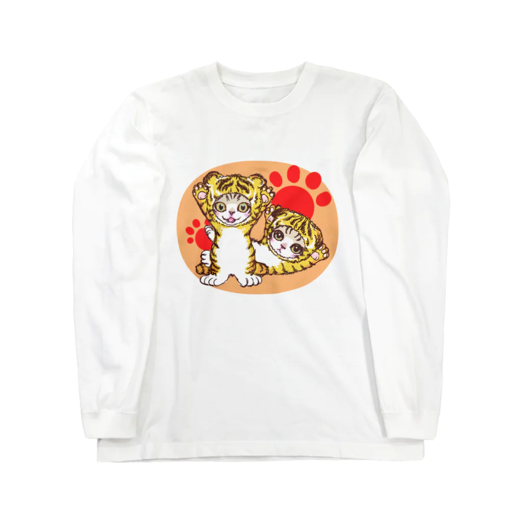 nya-mew（ニャーミュー）のとらニャーちゃん Long Sleeve T-Shirt