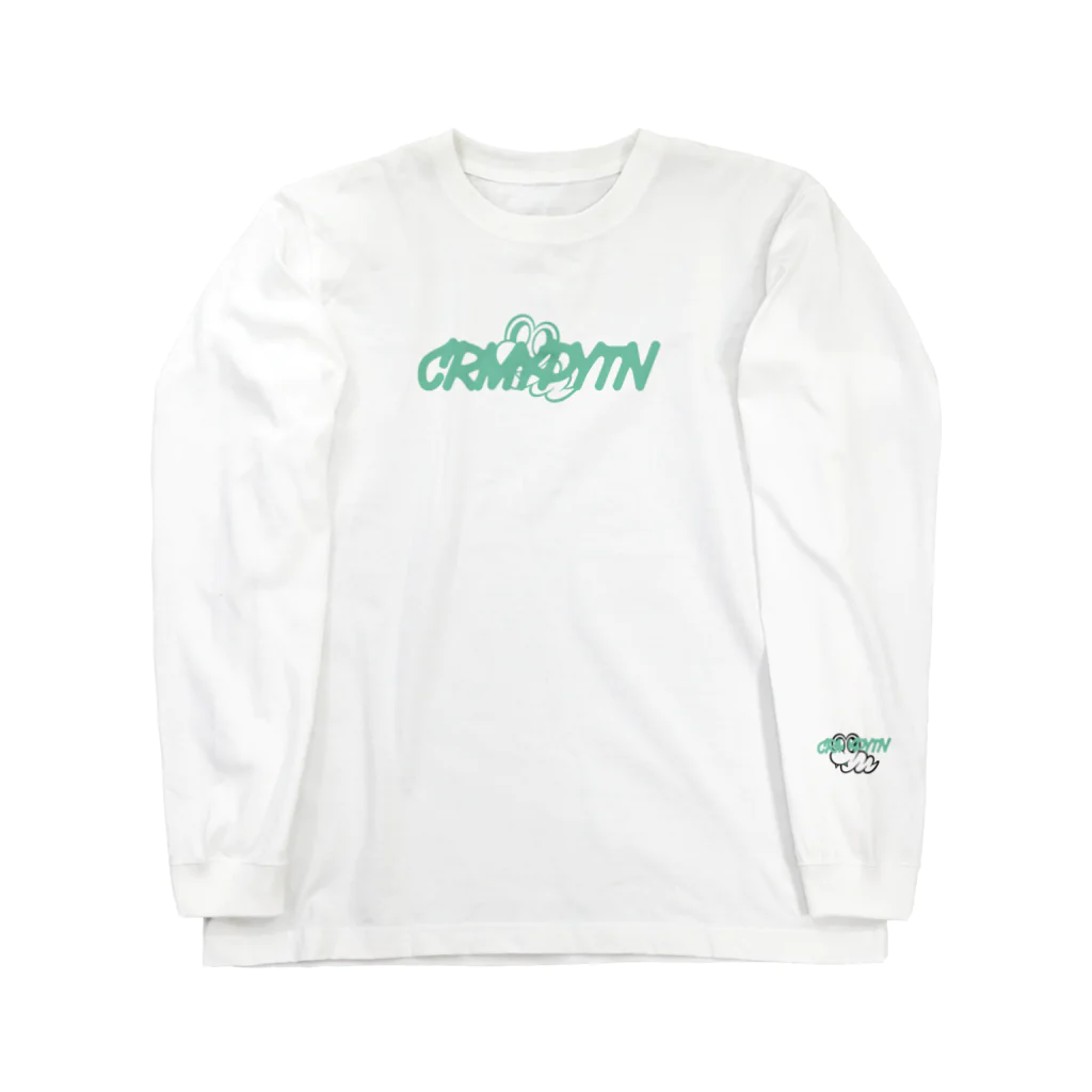 Creamy_PythonのCRMYPYTN #Mint_Green  ロングスリーブTシャツ