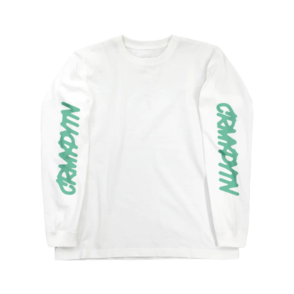 Creamy_PythonのCRMYPYTN #mint_Green ロングスリーブTシャツ