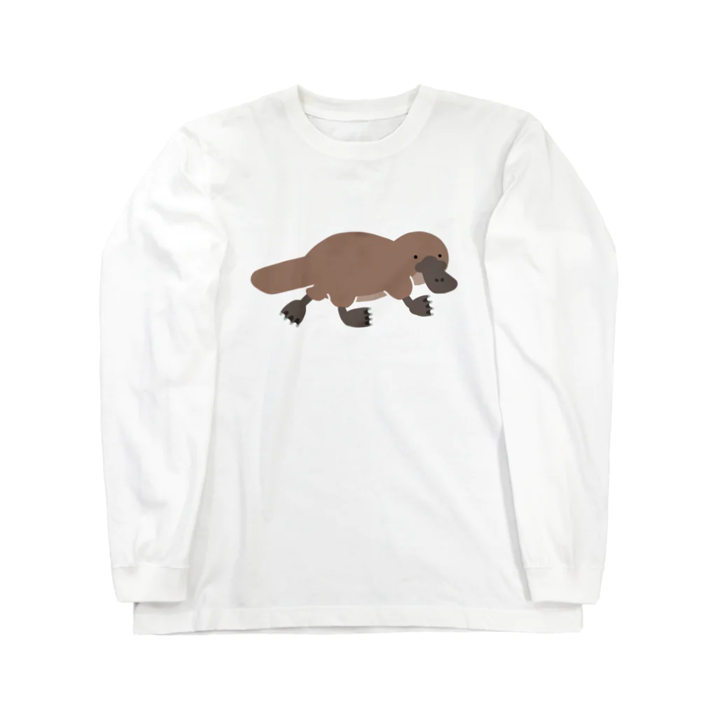 SAKUMA RECORDSのふりかえるカモノハシ Long Sleeve T-Shirt