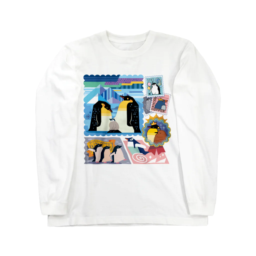 みなとまち層の南半球のペンギンたち Long Sleeve T-Shirt