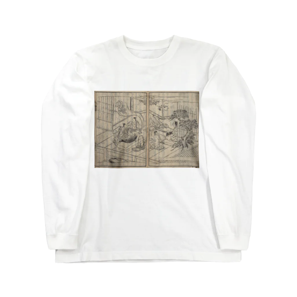 メディア木龍・谷崎潤一郎研究のつぶやきグッズのお店の夢応の鯉魚L Long Sleeve T-Shirt